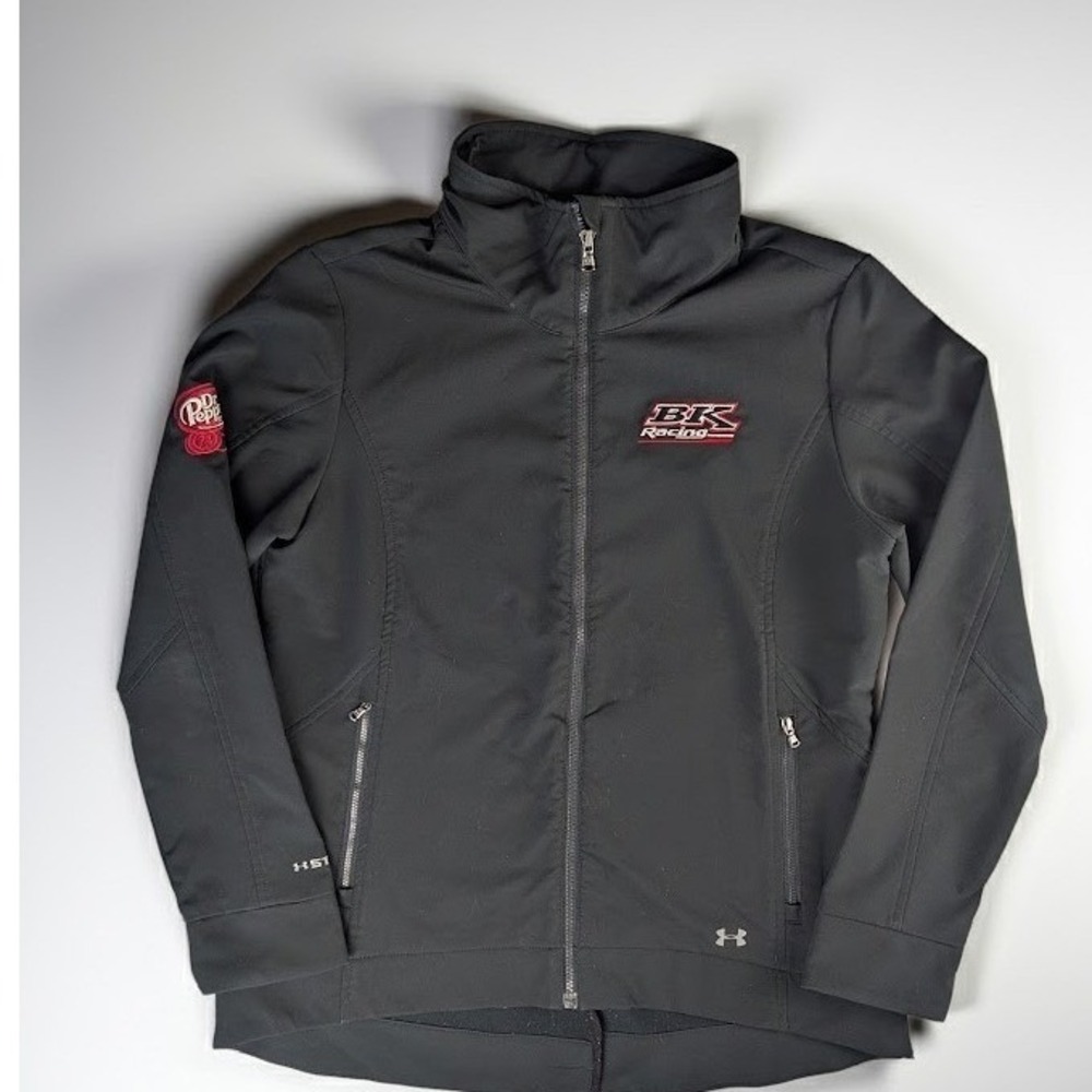 Under Armour Storm BK Racing Dr Pepper Soft Shell Jacket Women's L Black Moto